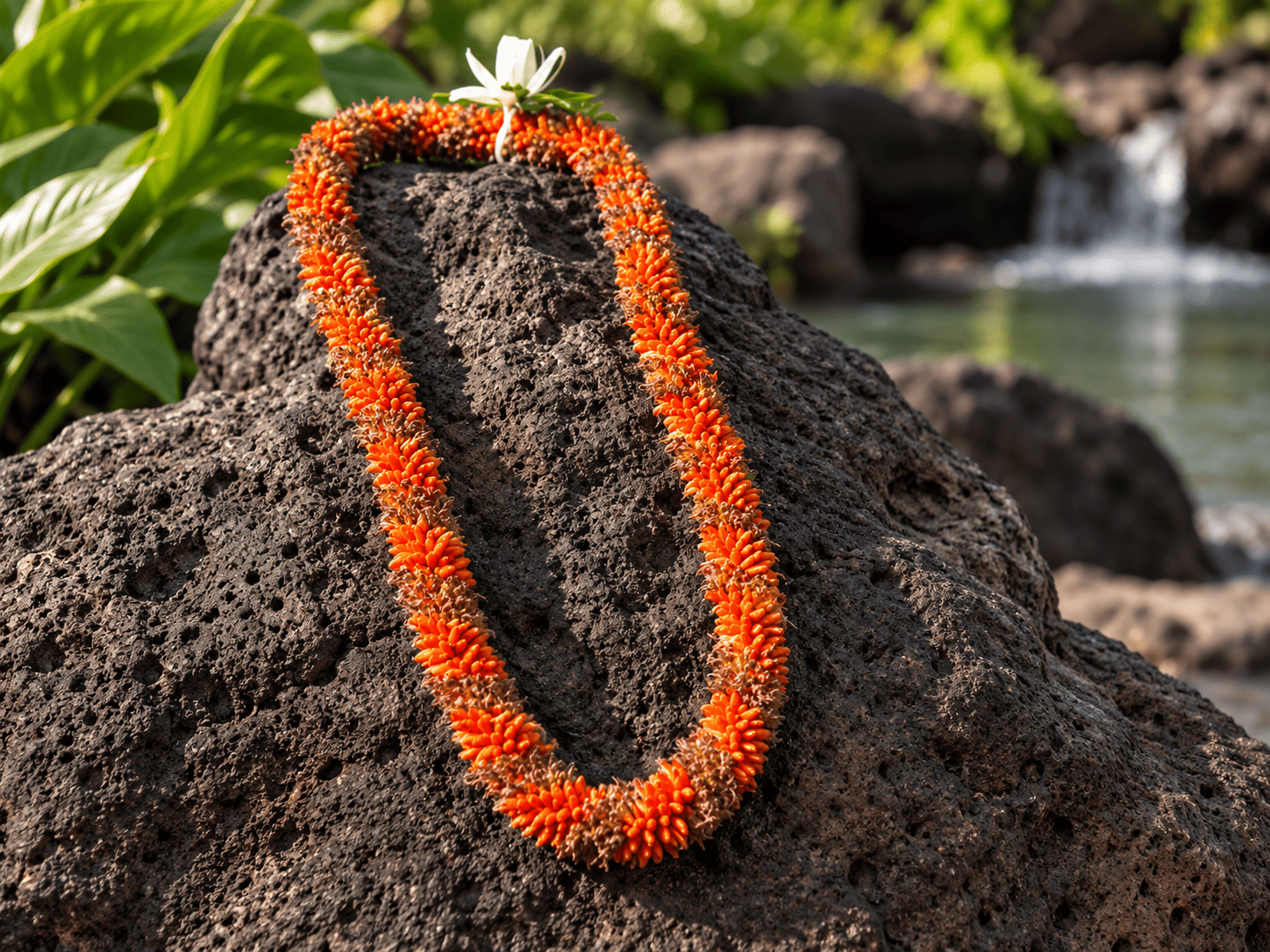Cigar Lei - not a strong fragrance lei. Ideal for men.